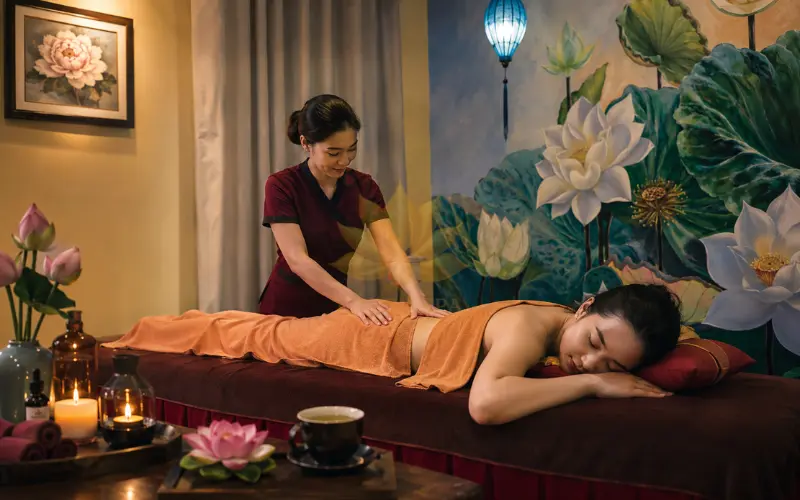 Cách massage thư giãn cho phụ nữ vùng thắt lưng và bụng dưới
