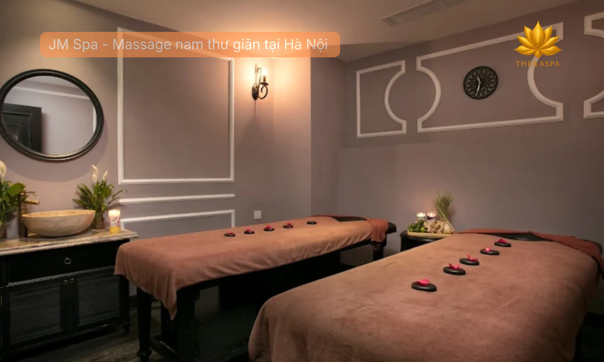Phòng massage thư giãn và riêng tư tại JM Spa.
