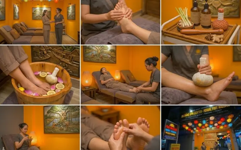 Foot Reflexology After Beach Walk