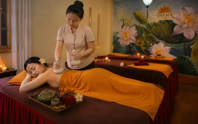Thai herbal compress massage in Da Nang